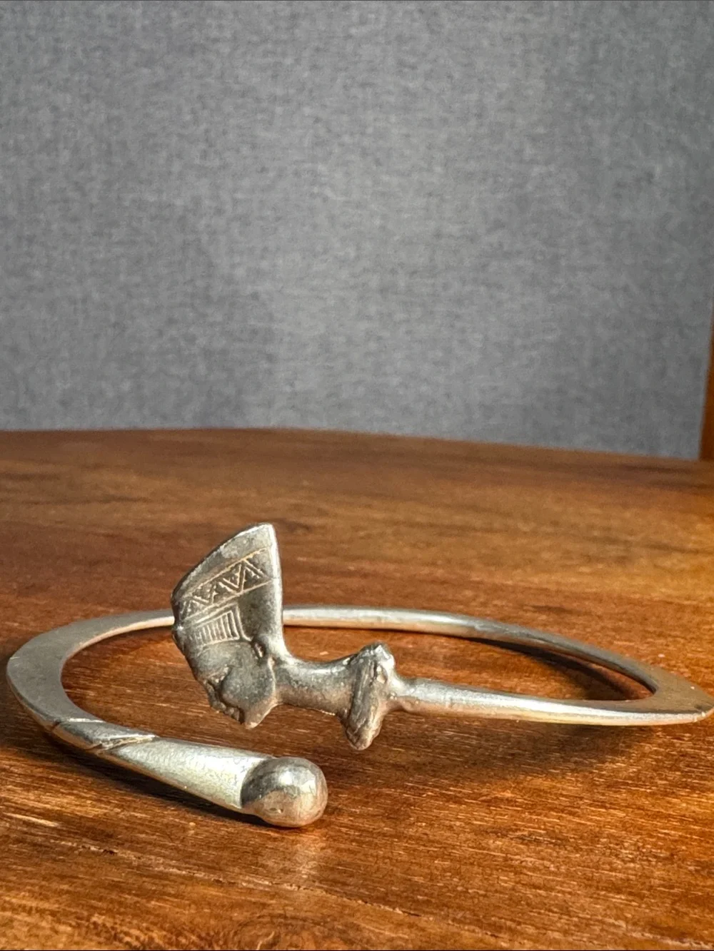 Sterling SilverEgyptian Revival Pharaoh Cuff Bracelet